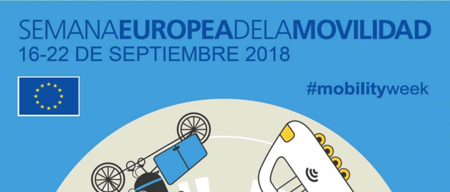Cartel de la Semana de la Movilidad de Poblete.