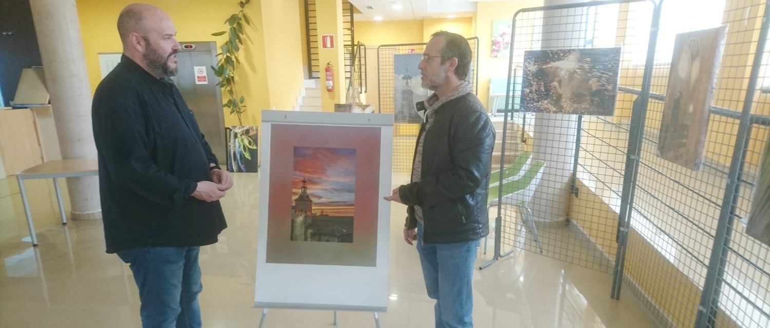 Mariano Cieza y Luis Alberto Lara, en la exposición.